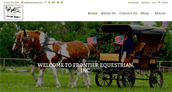 Desktop Screenshot of frontierequestrian.com
